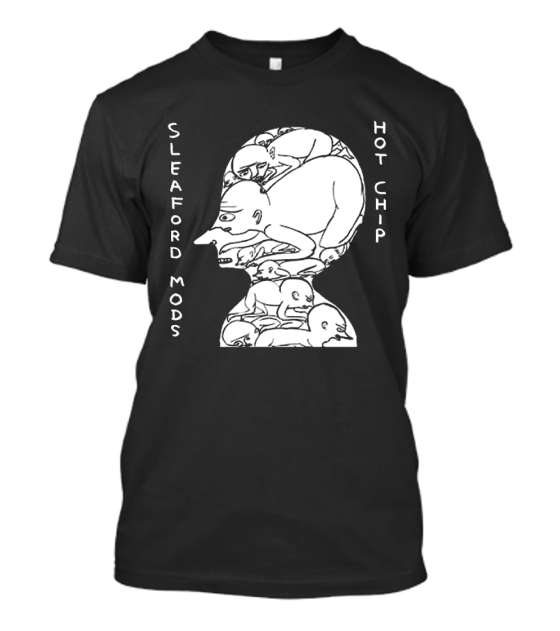 Sleaford Mods Hot Chip Abstract Figure Array T-Shirt