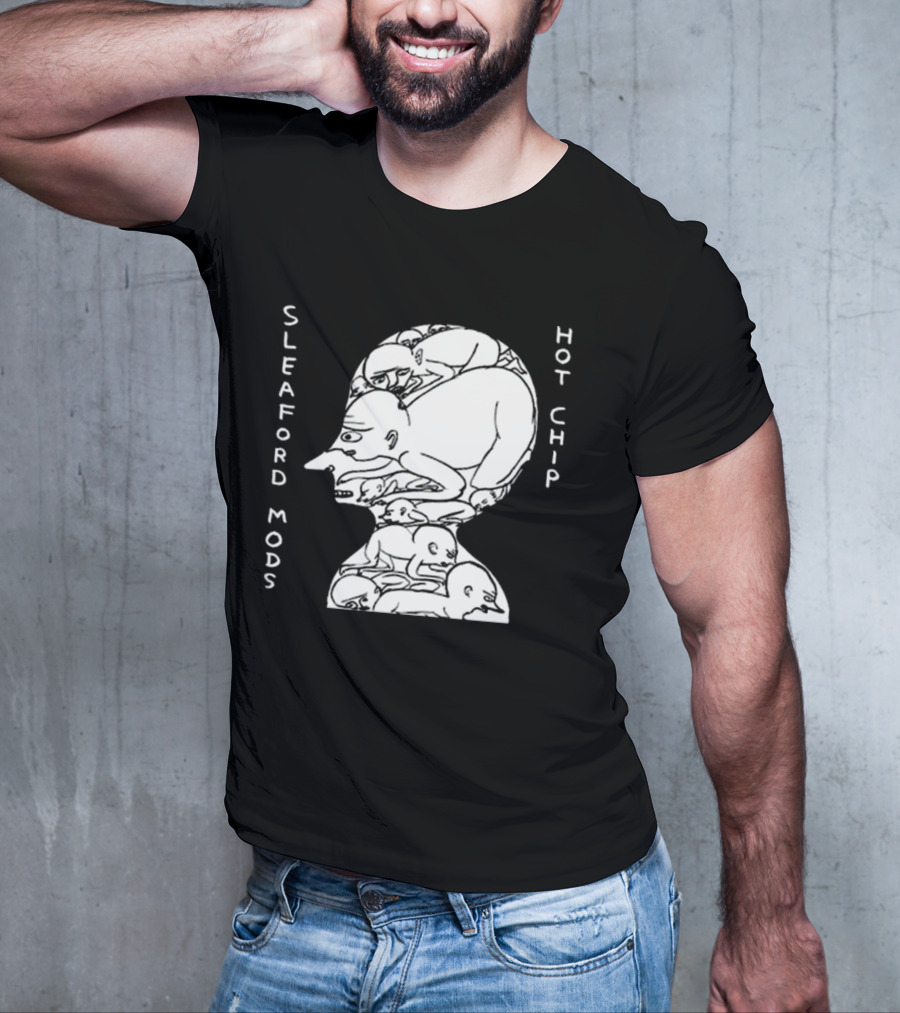 Sleaford Mods Hot Chip Abstract Figure Array T-Shirt