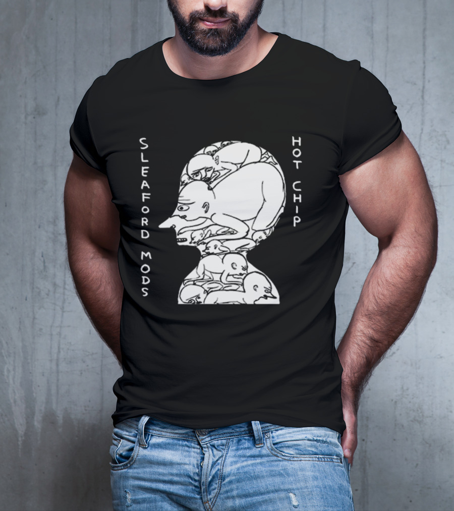 Sleaford Mods Hot Chip Abstract Figure Array T-Shirt