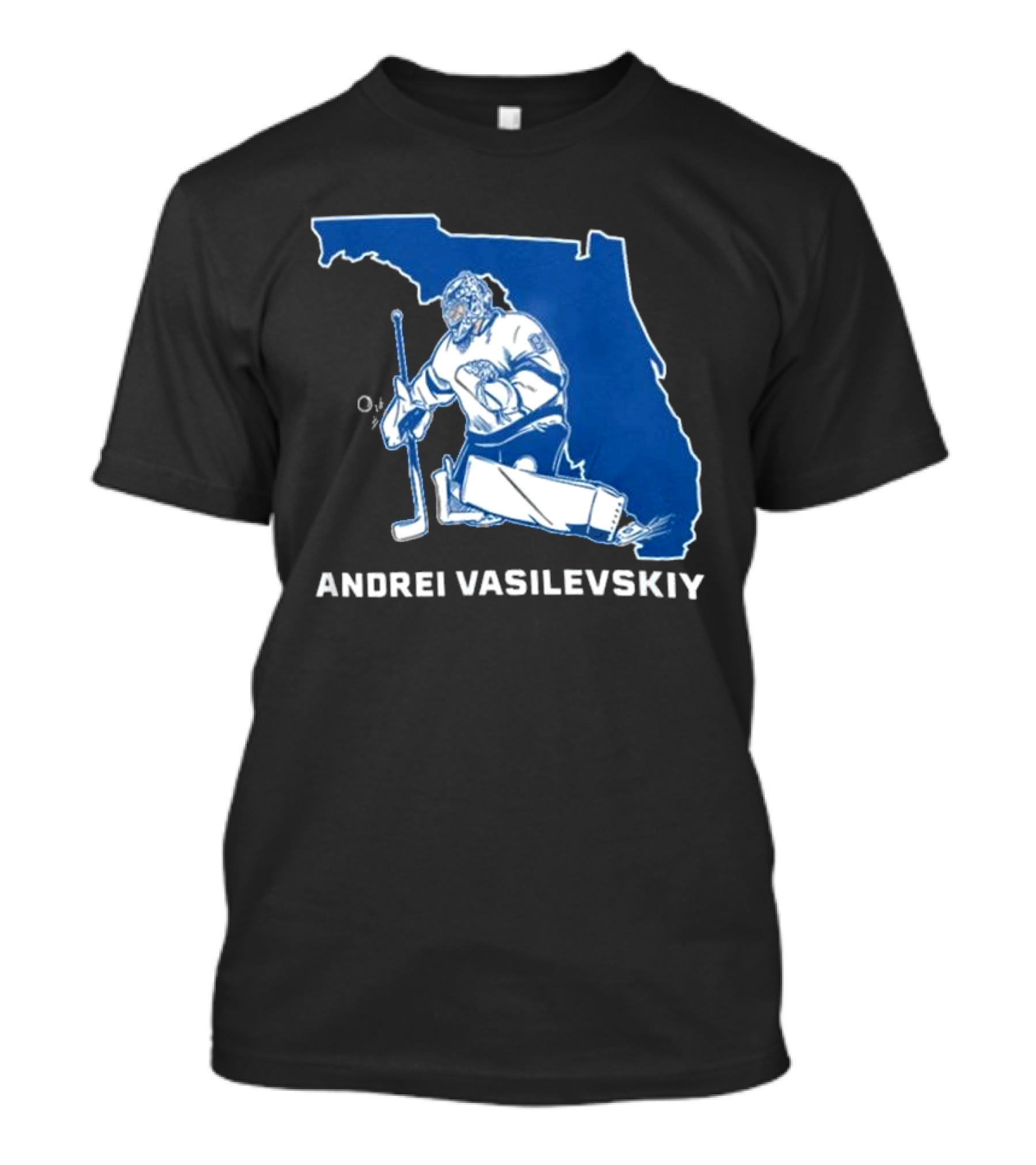 Andrei Vasilevskiy Tampa Bay Hockey Florida Map T-Shirt