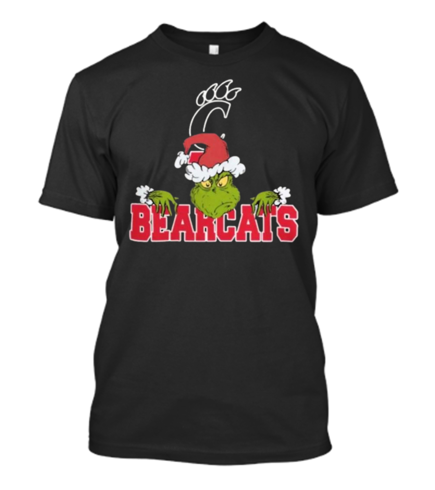 NCAA Cincinnati Bearcats Grinch Christmas Football T-Shirt