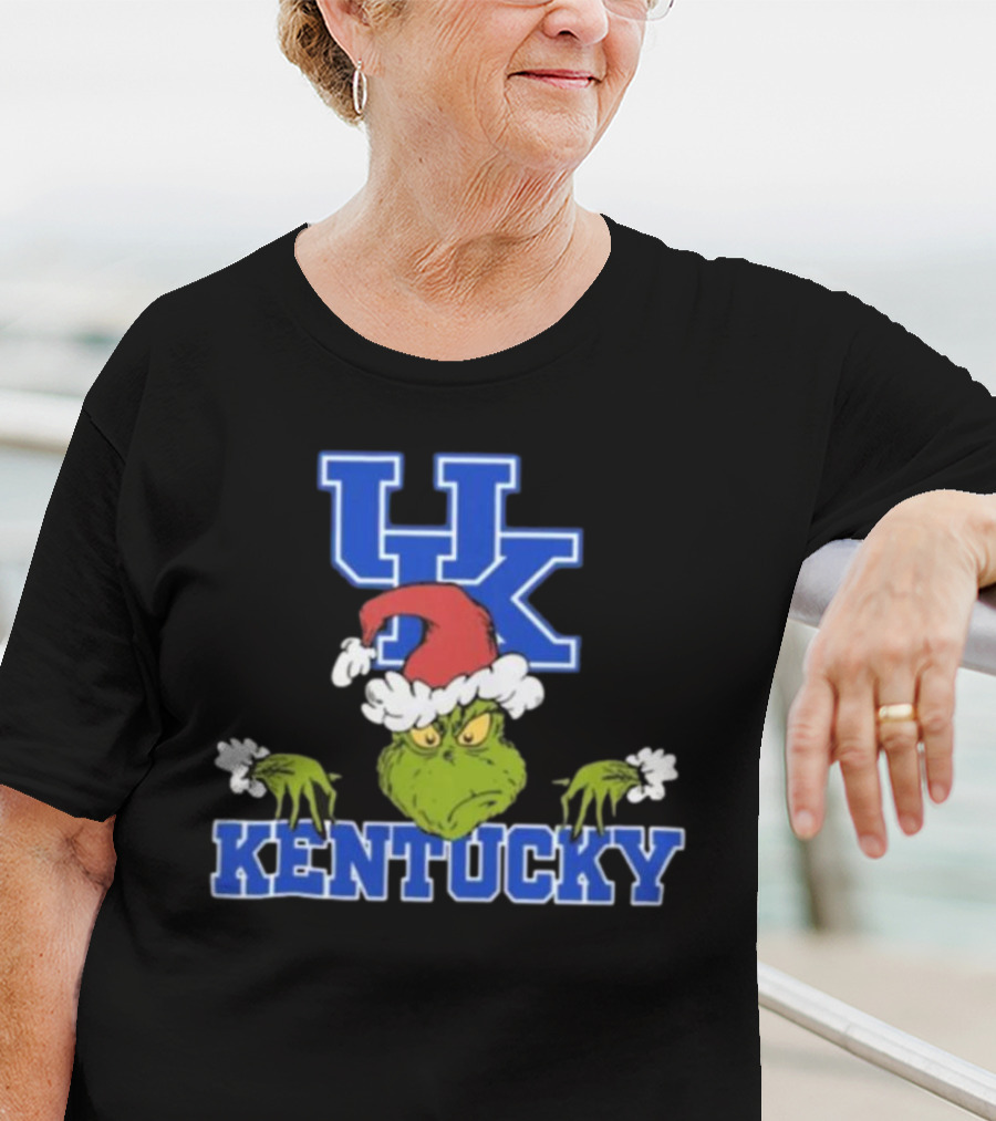 Kentucky Wildcats Grinch Christmas NCAA Football T-Shirt