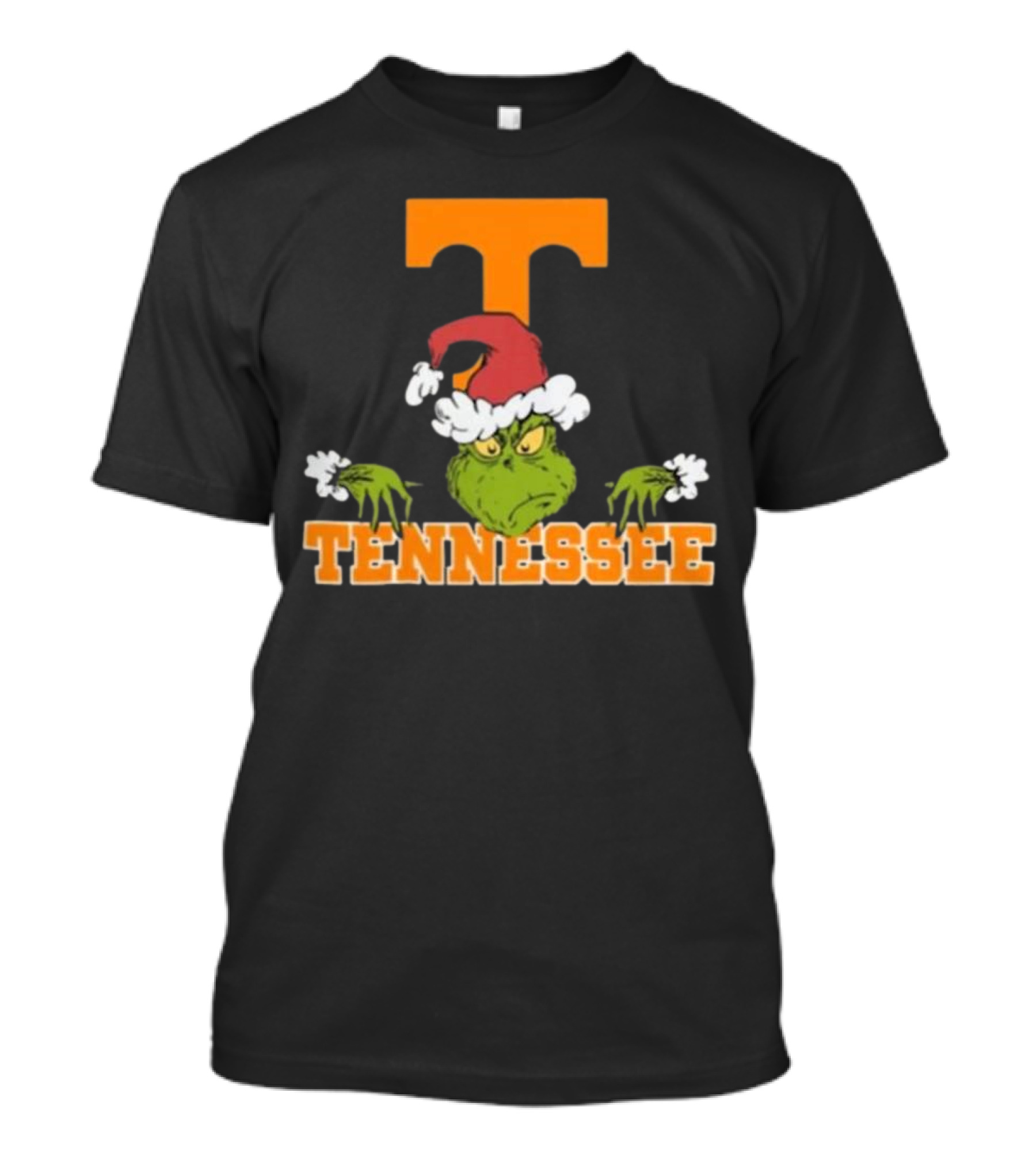 Tennessee Volunteers Grinch Christmas NCAA Football T-Shirt