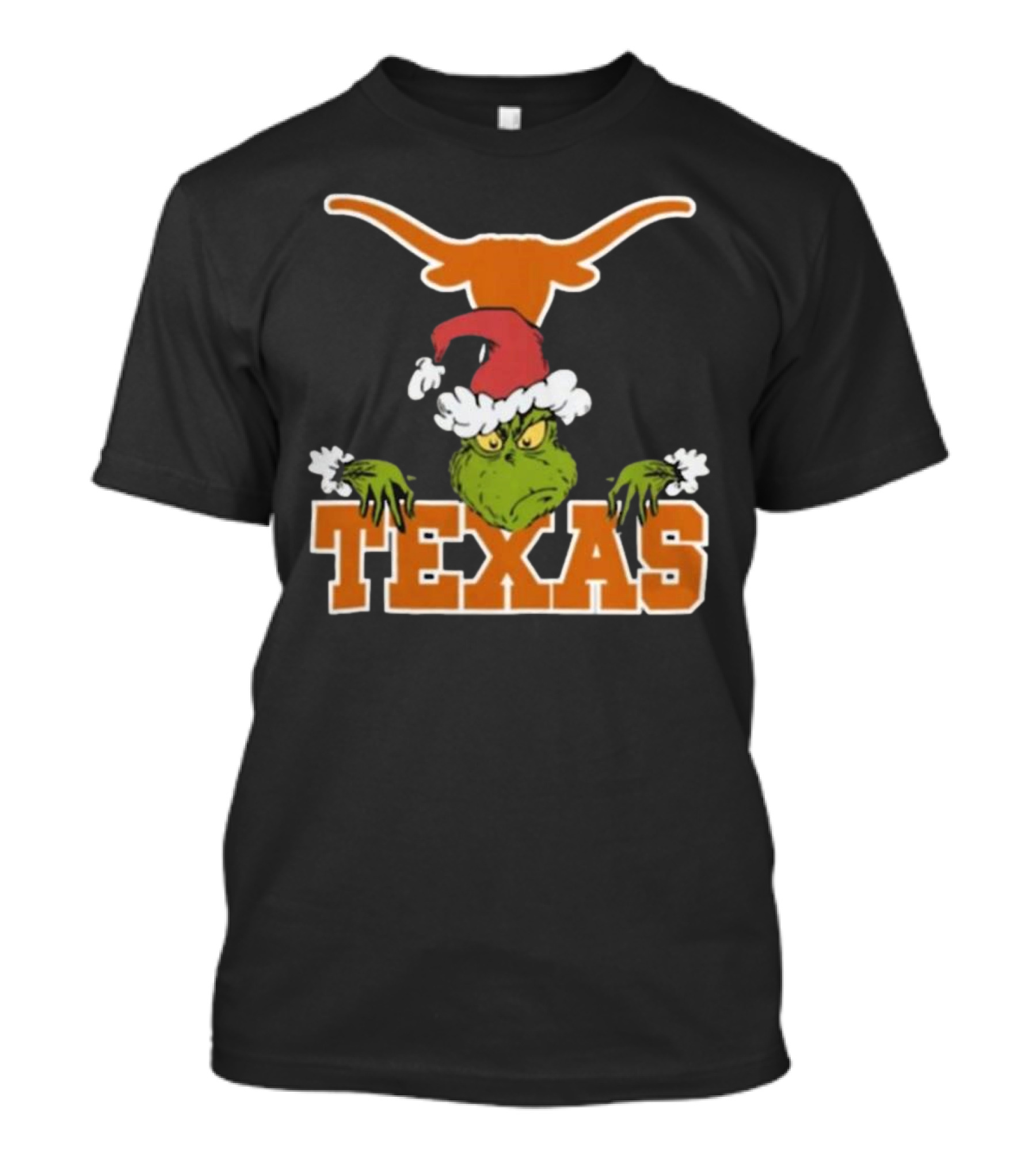 NCAA Texas Longhorns Grinch Christmas T-Shirt