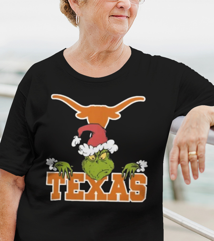 NCAA Texas Longhorns Grinch Christmas T-Shirt