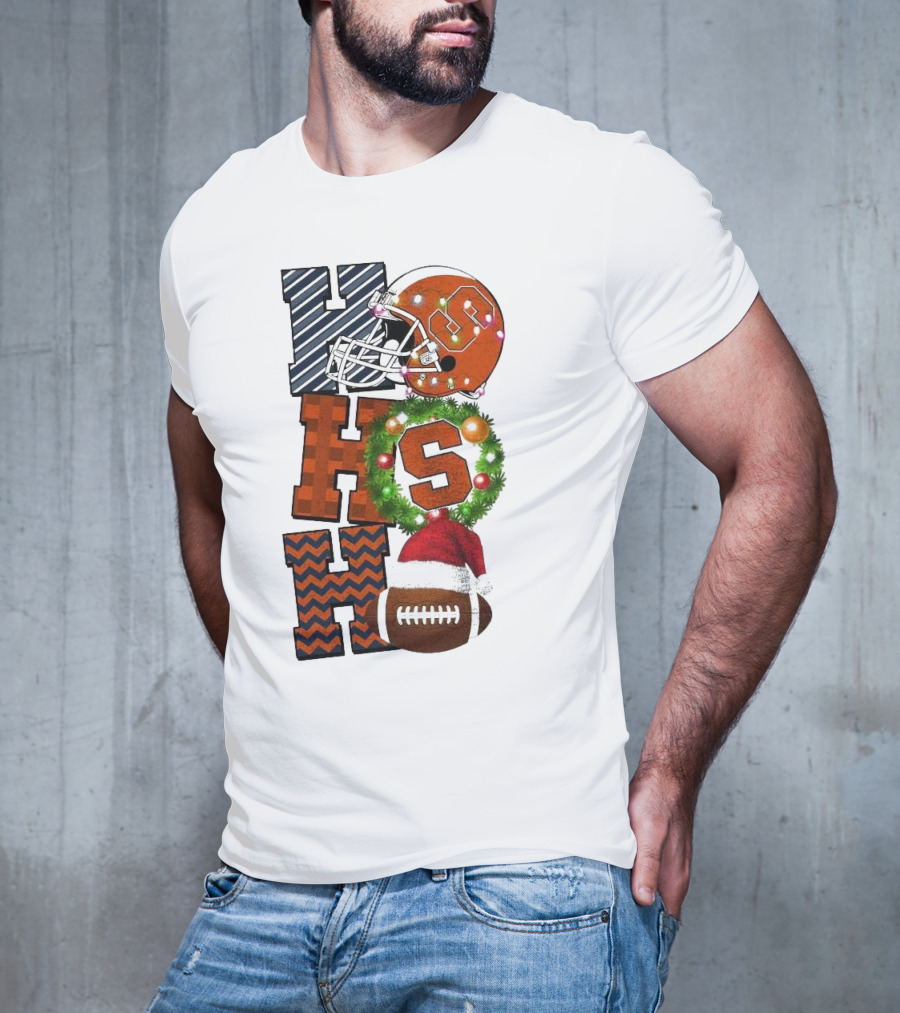 Syracuse Orange Football Ho Ho Ho Christmas Game Day T-Shirt