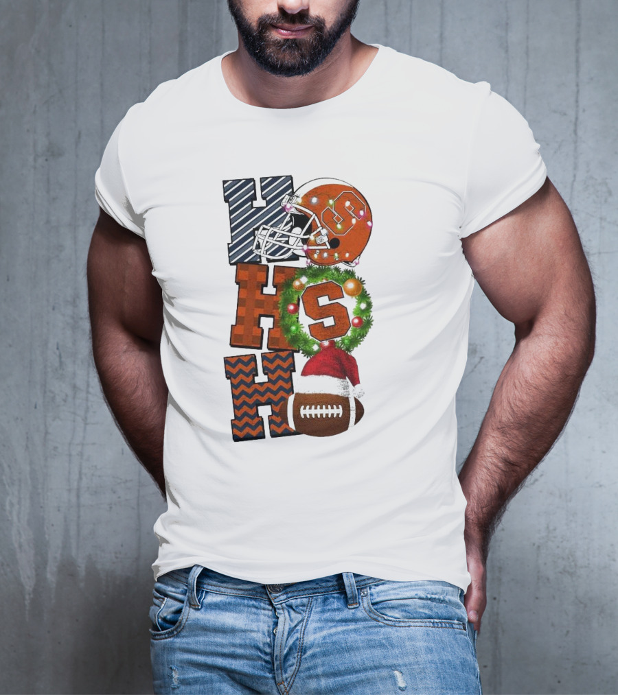 Syracuse Orange Football Ho Ho Ho Christmas Game Day T-Shirt