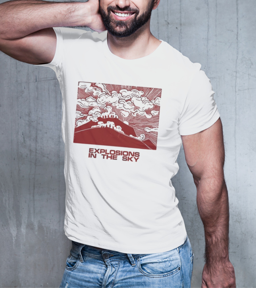 Explosions In The Sky End Natural Cloud Mountain Landscape T-Shirt