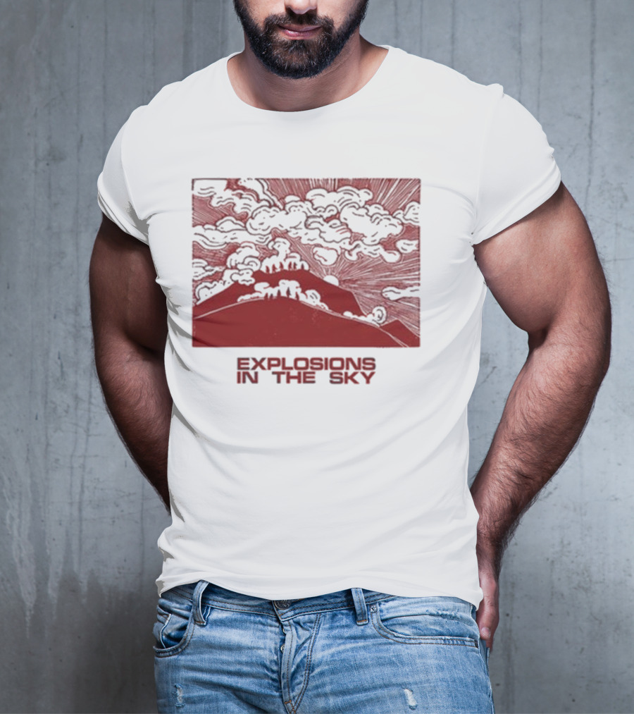 Explosions In The Sky End Natural Cloud Mountain Landscape T-Shirt
