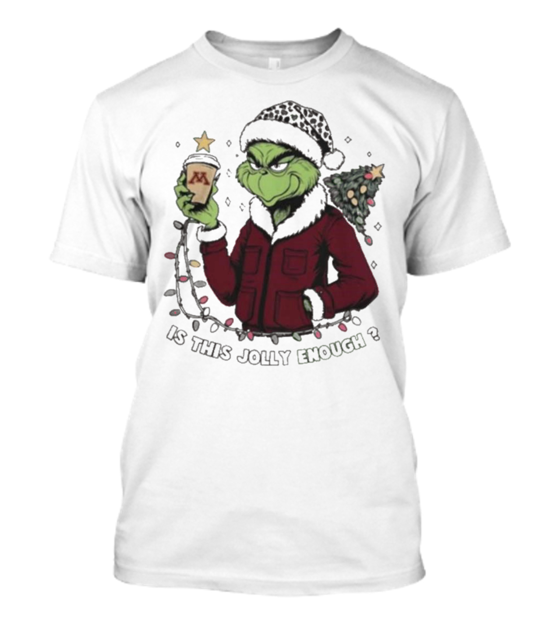 Minnesota Golden Gophers Grinch Is This Jolly Enough Merry Christmas T-Shirt