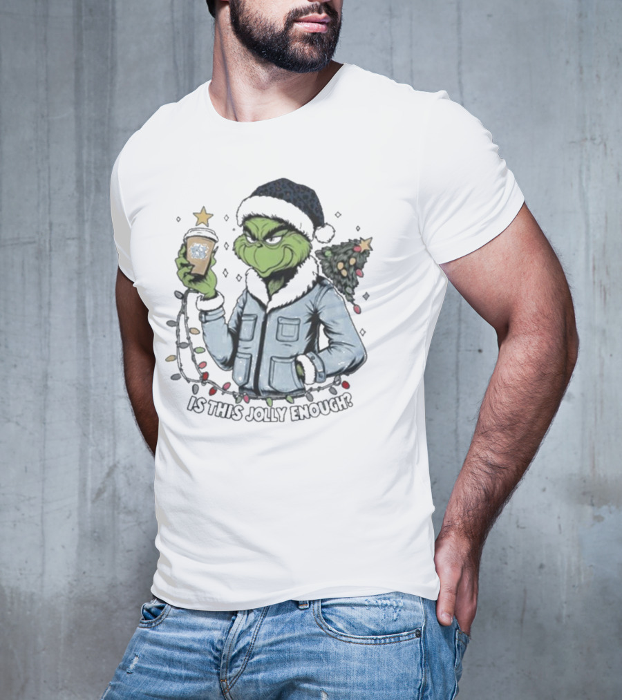 North Carolina Tar Heels Grinch Is This Jolly Enough Merry Christmas T-Shirt