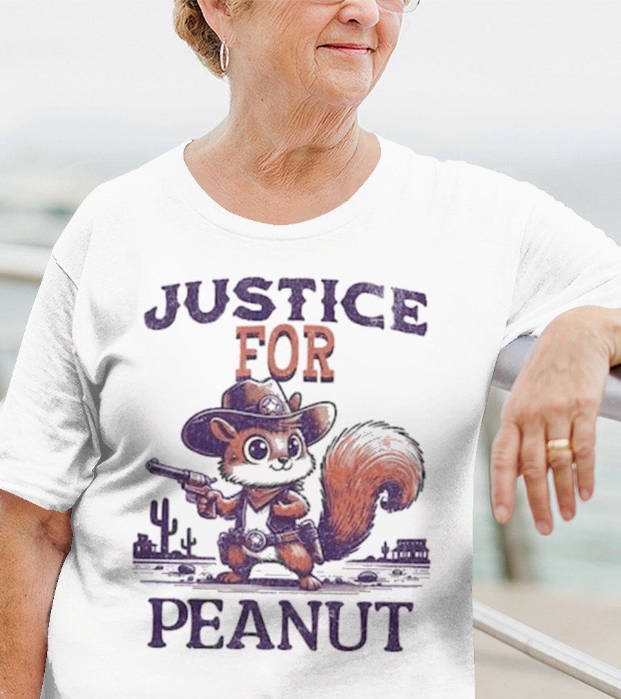 Justice For Peanut The Cowboy Squirrel T-Shirt