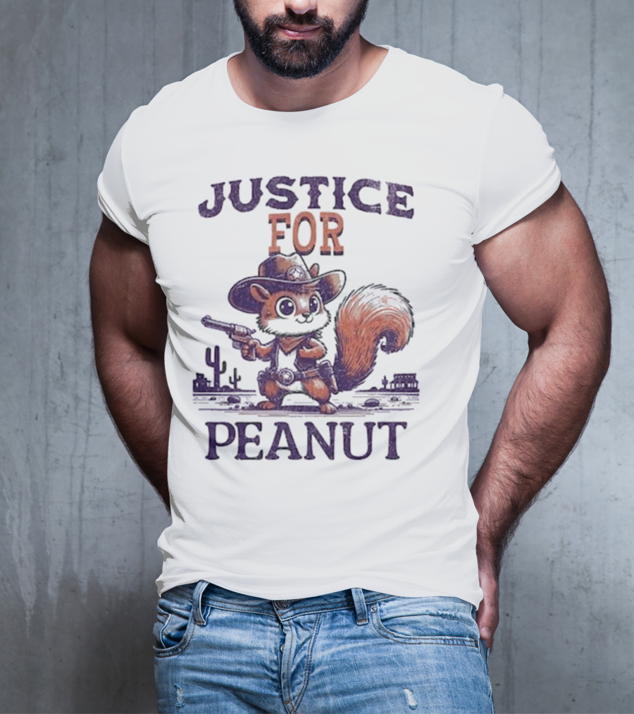 Justice For Peanut The Cowboy Squirrel T-Shirt