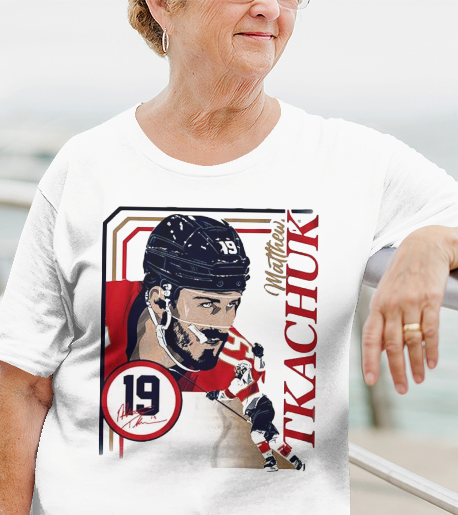 Matthew Tkachuk Number 19 Collage Frame Hockey T-Shirt