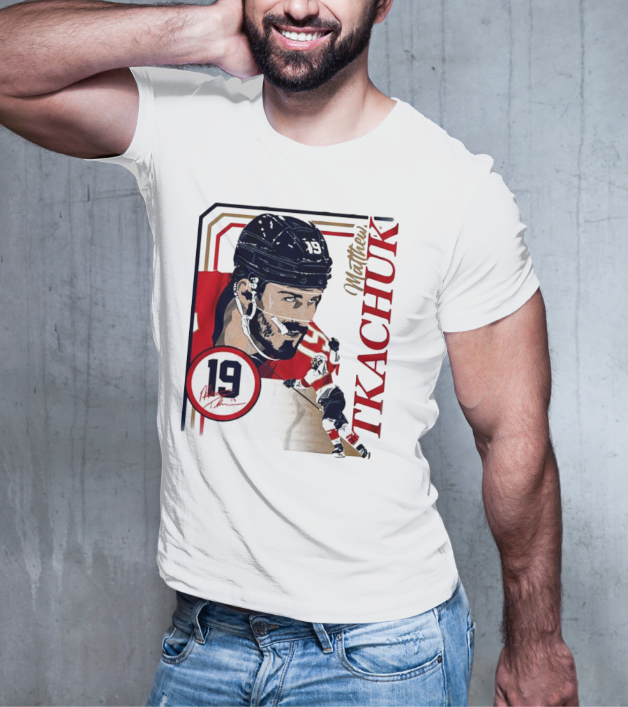 Matthew Tkachuk Number 19 Collage Frame Hockey T-Shirt
