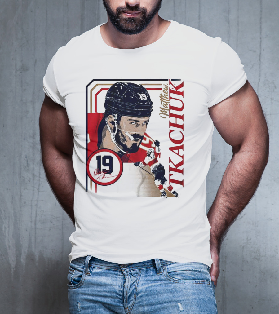 Matthew Tkachuk Number 19 Collage Frame Hockey T-Shirt