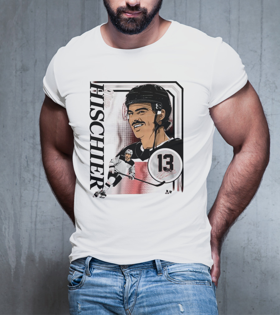 Nico Hischier Collage Frame Number 13 Hockey T-Shirt