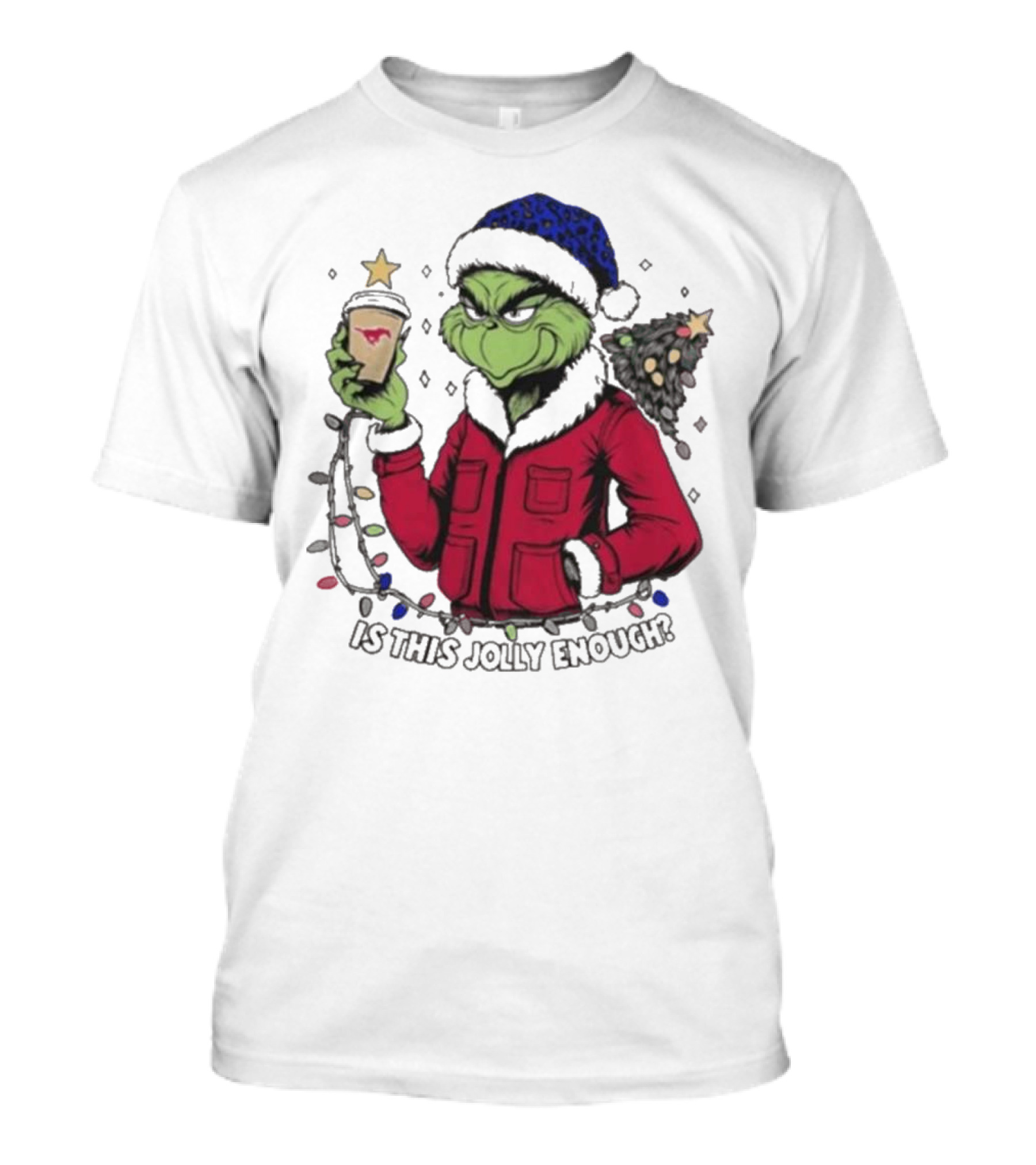 SMU Mustangs Santa Grinch Is This Jolly Enough Merry Christmas T-Shirt