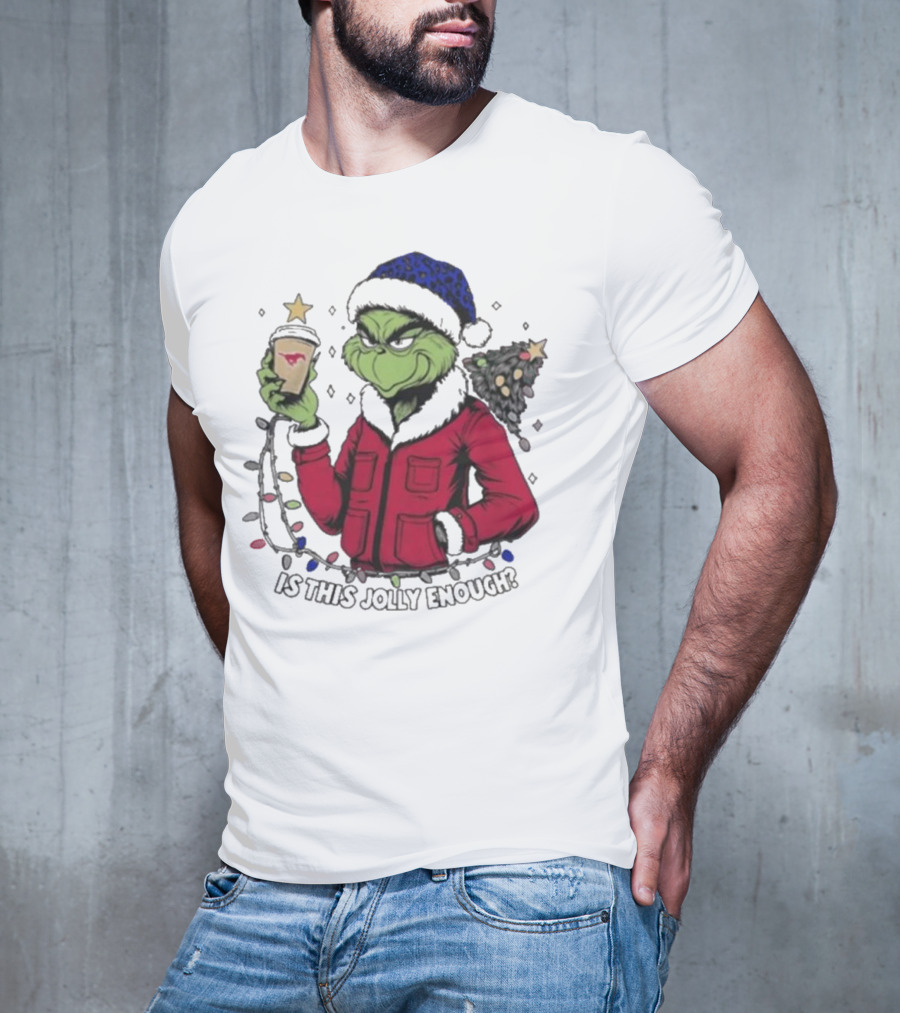 SMU Mustangs Santa Grinch Is This Jolly Enough Merry Christmas T-Shirt