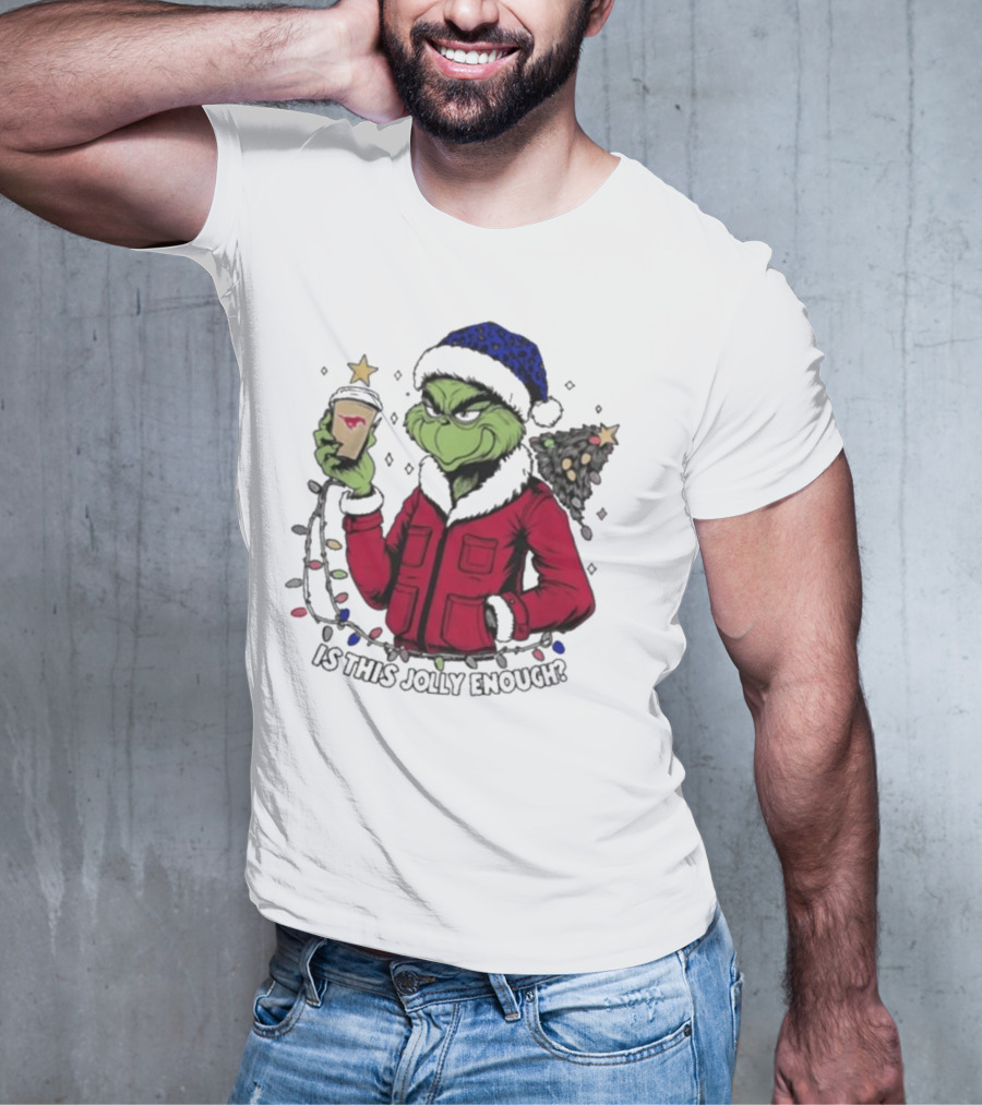SMU Mustangs Santa Grinch Is This Jolly Enough Merry Christmas T-Shirt