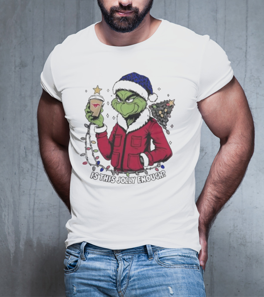 SMU Mustangs Santa Grinch Is This Jolly Enough Merry Christmas T-Shirt
