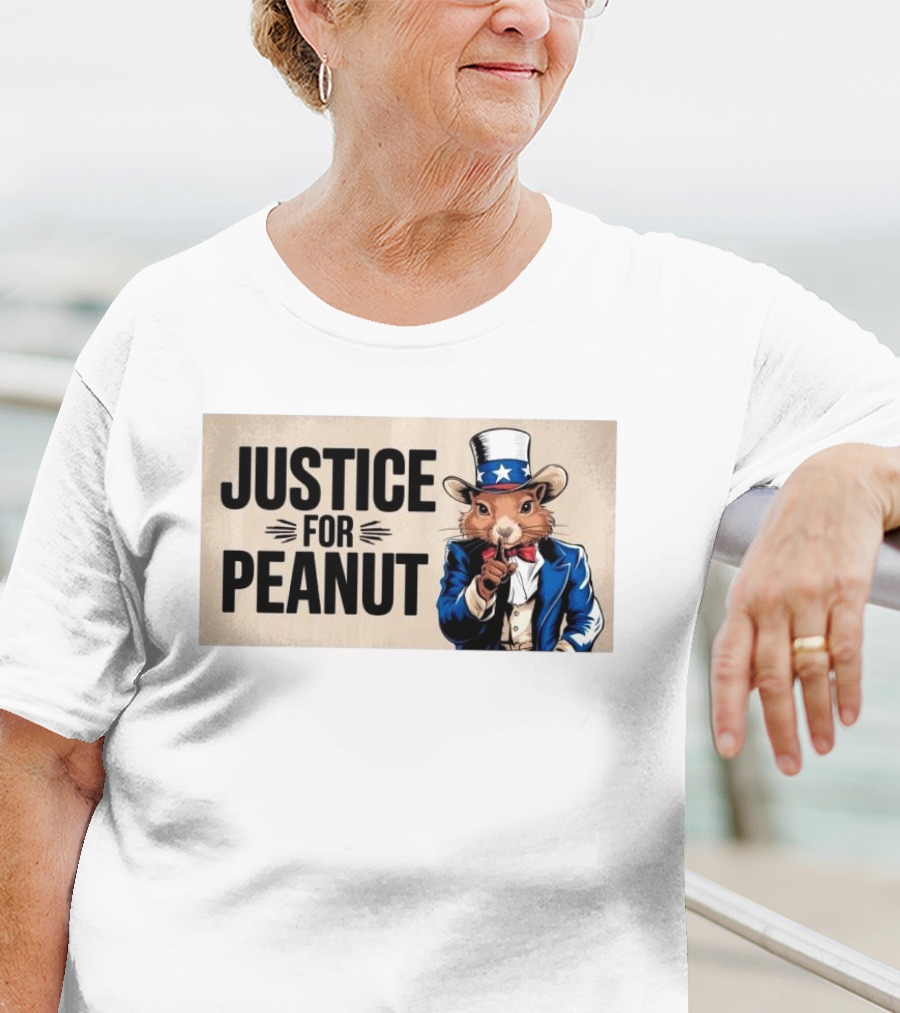 Justice For Peanut Squirrel Uncle Sam T-Shirt