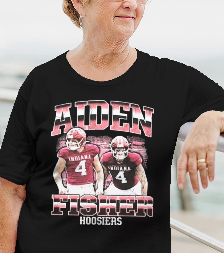 Aiden Fisher Indiana Hoosiers 90s Football T-Shirt
