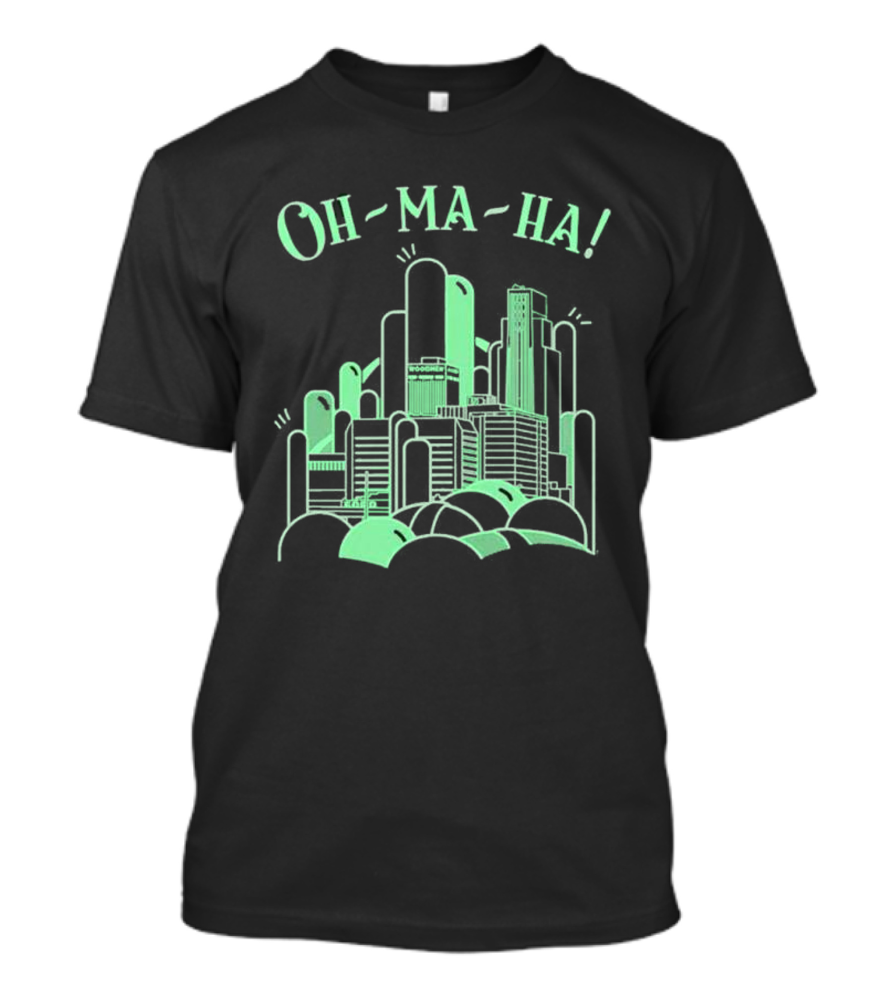 Oh Ma Ha City Skyline Buildings T-Shirt