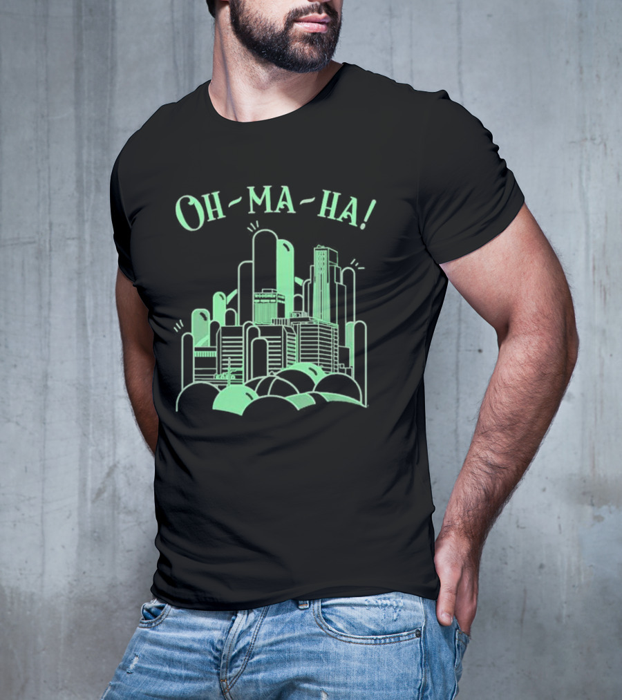 Oh Ma Ha City Skyline Buildings T-Shirt
