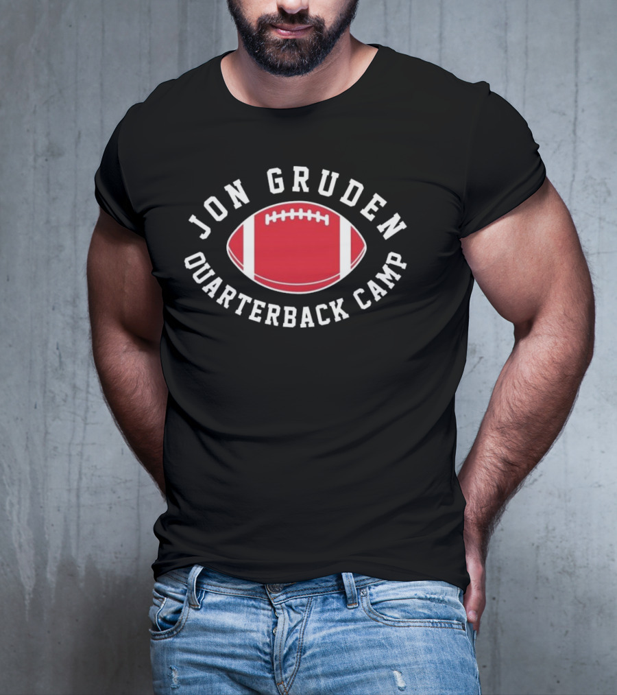 Dave Portnoy Jon Gruden Quarterback Camp Football Training Event T-Shirt