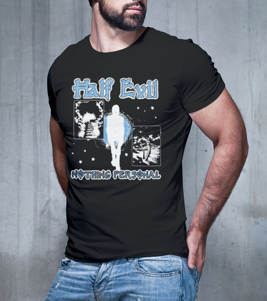 Half Evil Nothing Personal The Stairway To Eternity Cosmic Journey T-Shirt