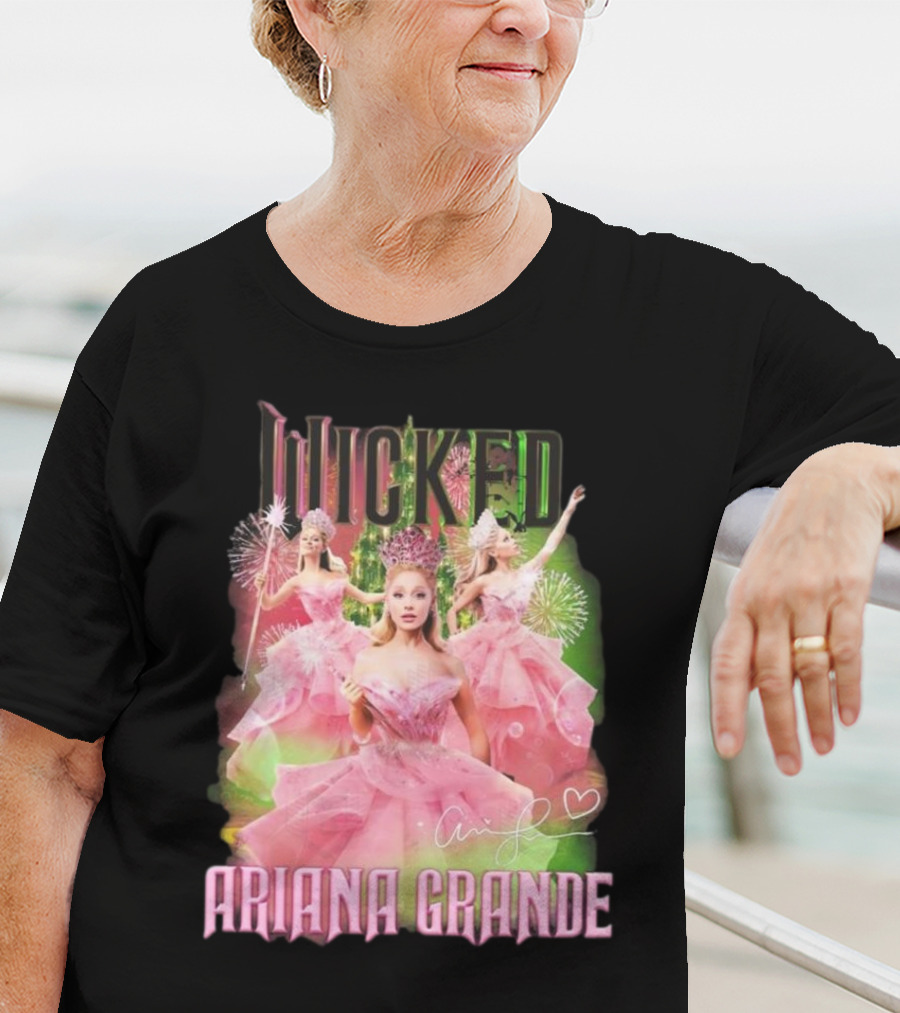 Wicked Ariana Grande Signature Pink Dress Trio T-Shirt