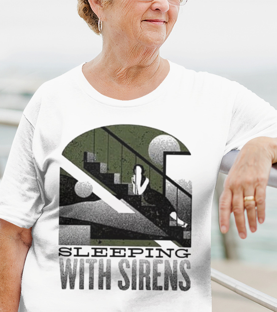 Sleeping With Sirens Stairs Retro Minimalist T-Shirt