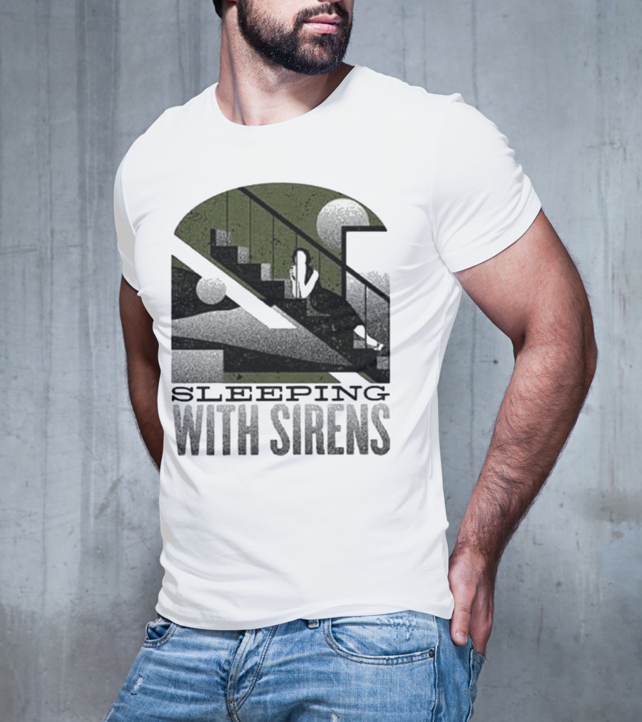 Sleeping With Sirens Stairs Retro Minimalist T-Shirt