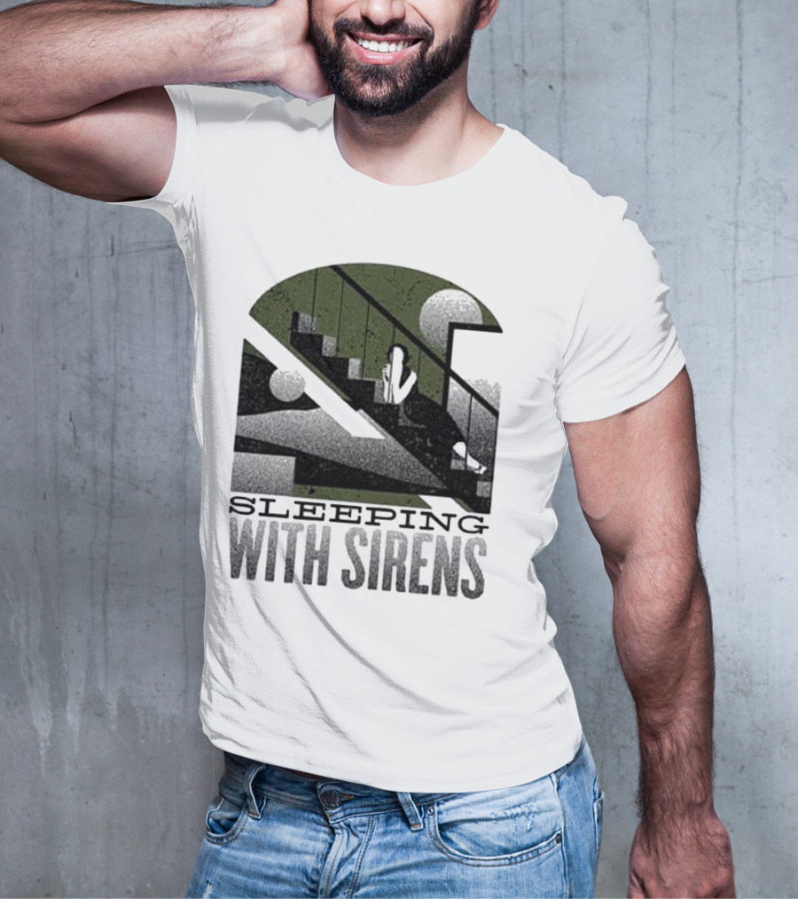 Sleeping With Sirens Stairs Retro Minimalist T-Shirt