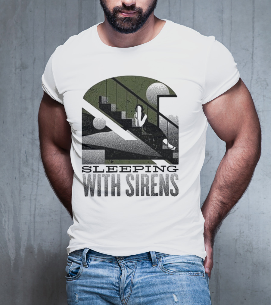 Sleeping With Sirens Stairs Retro Minimalist T-Shirt