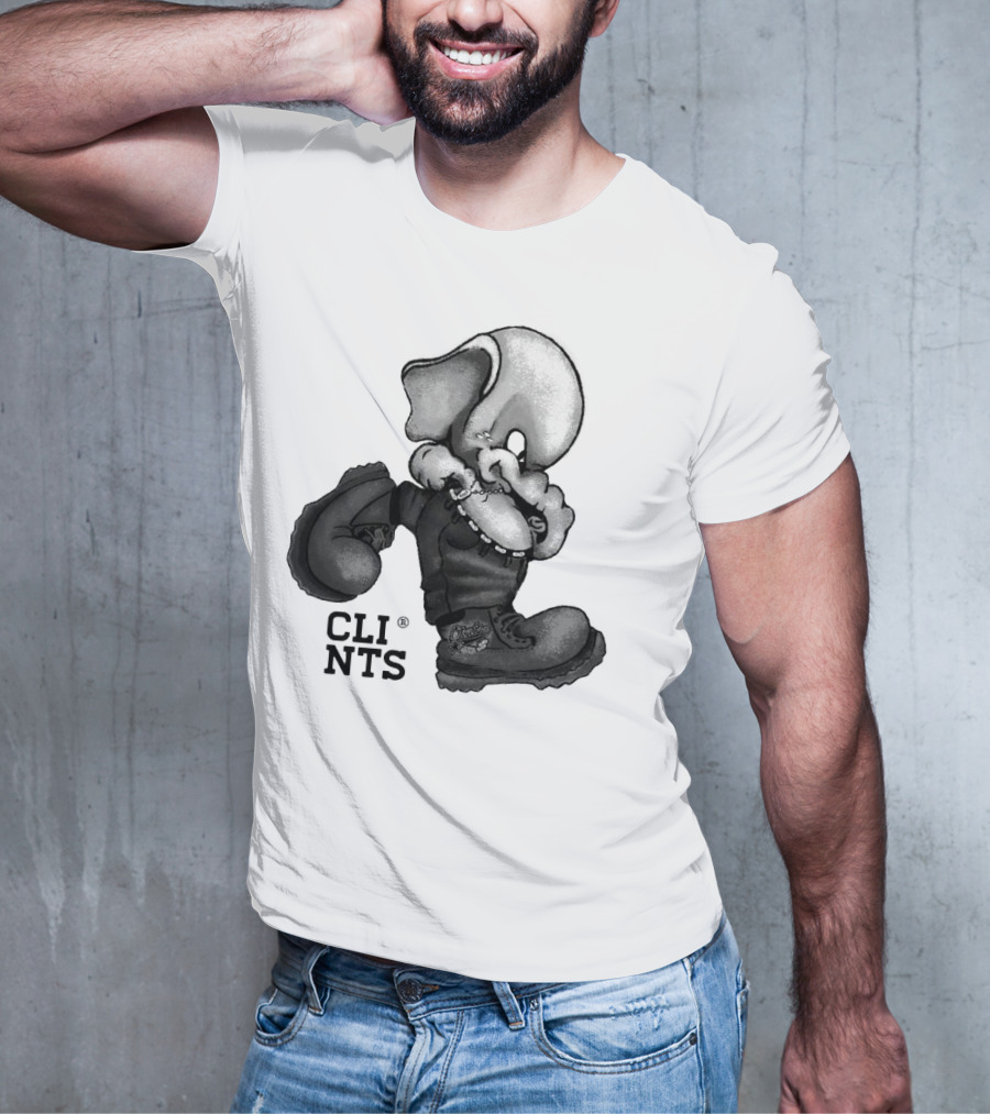 Cli Nts Stomper Character With Large Boots And Beads T-Shirt