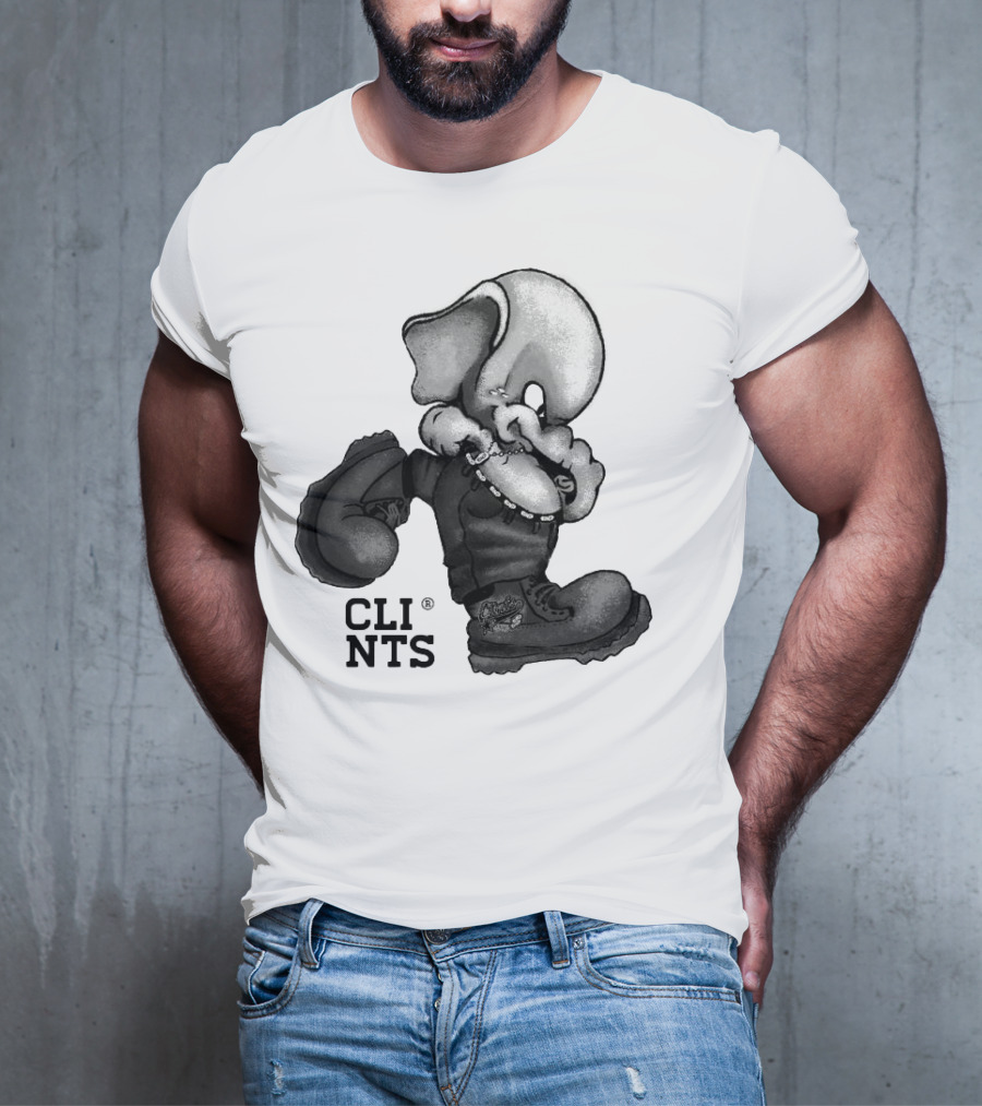 Cli Nts Stomper Character With Large Boots And Beads T-Shirt