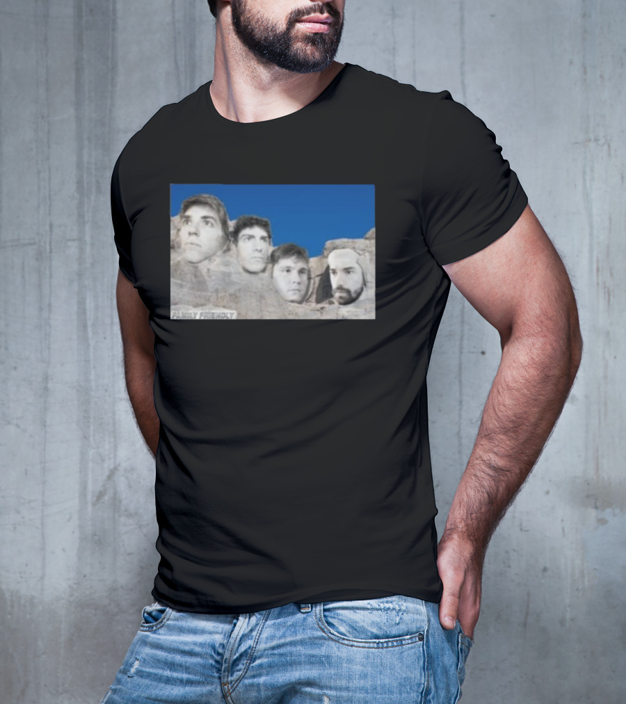 Family Friendly Mt. Rushmore Faces T-Shirt