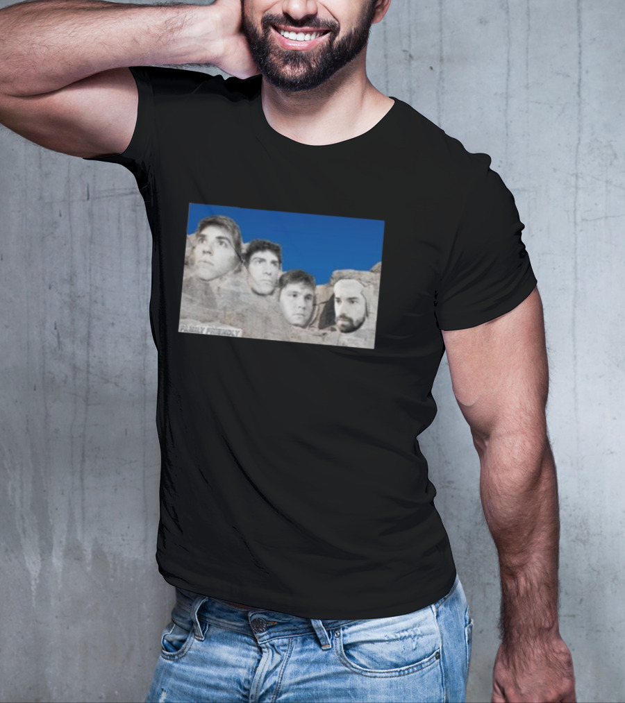 Family Friendly Mt. Rushmore Faces T-Shirt