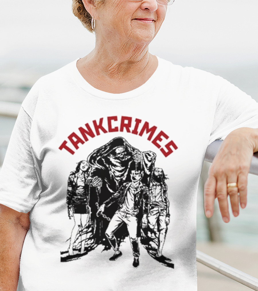 Tankcrimes Brainsqueeze Grim Reaper And Zombies T-Shirt