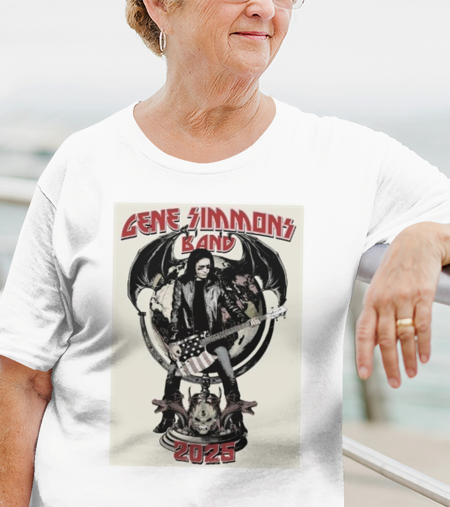 Gene Simmons Band 2025 Spring Shows Featuring Iconic Imagery T-Shirt