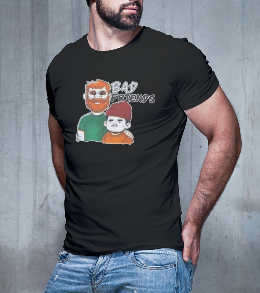 Bad Friends Illustrated Duo Sketch T-Shirt
