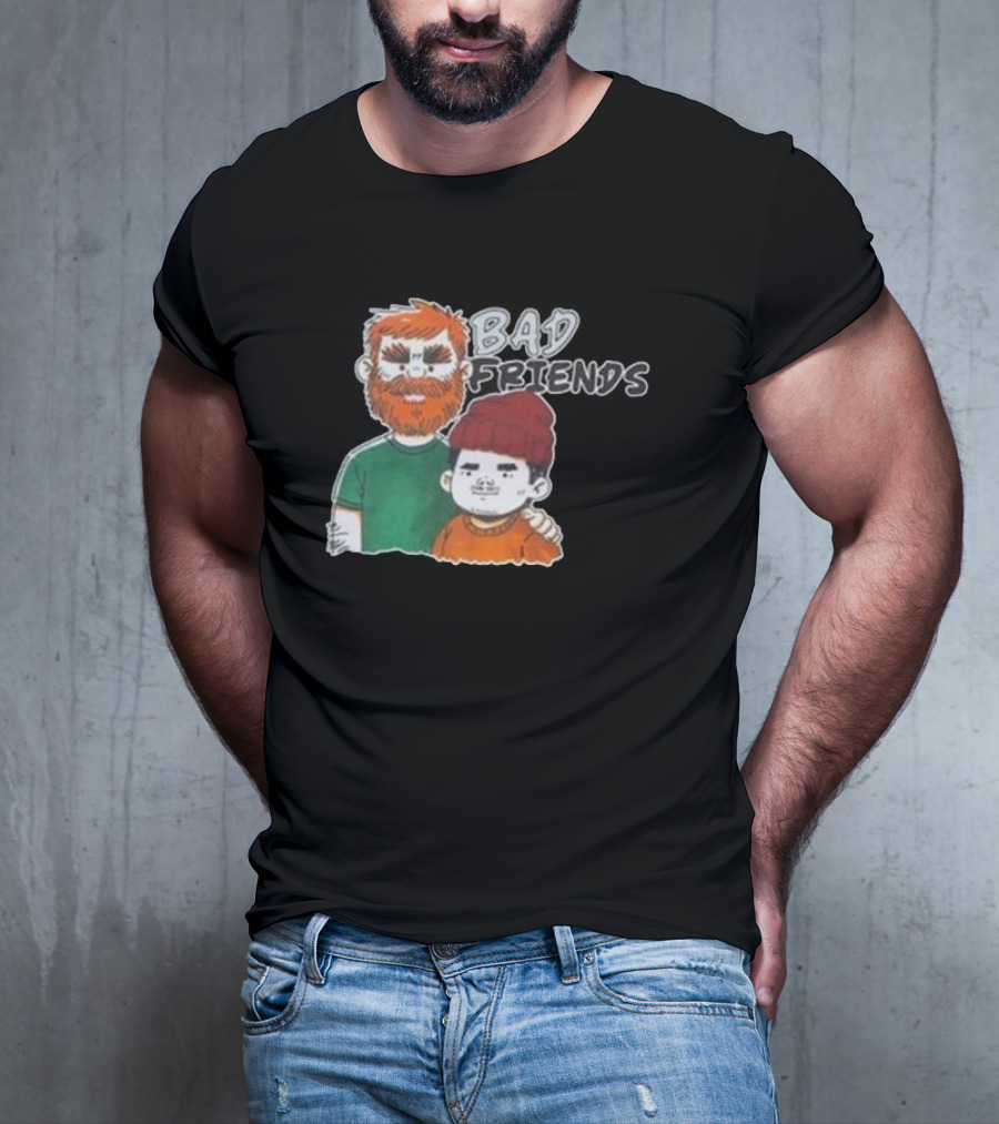 Bad Friends Illustrated Duo Sketch T-Shirt