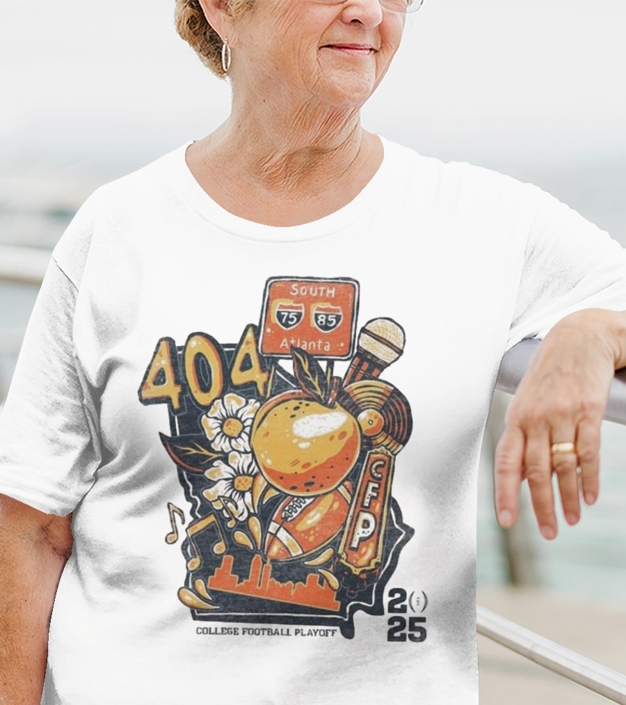 College Football Playoff 2025 404 Atlanta South 75 85 CFP T-Shirt