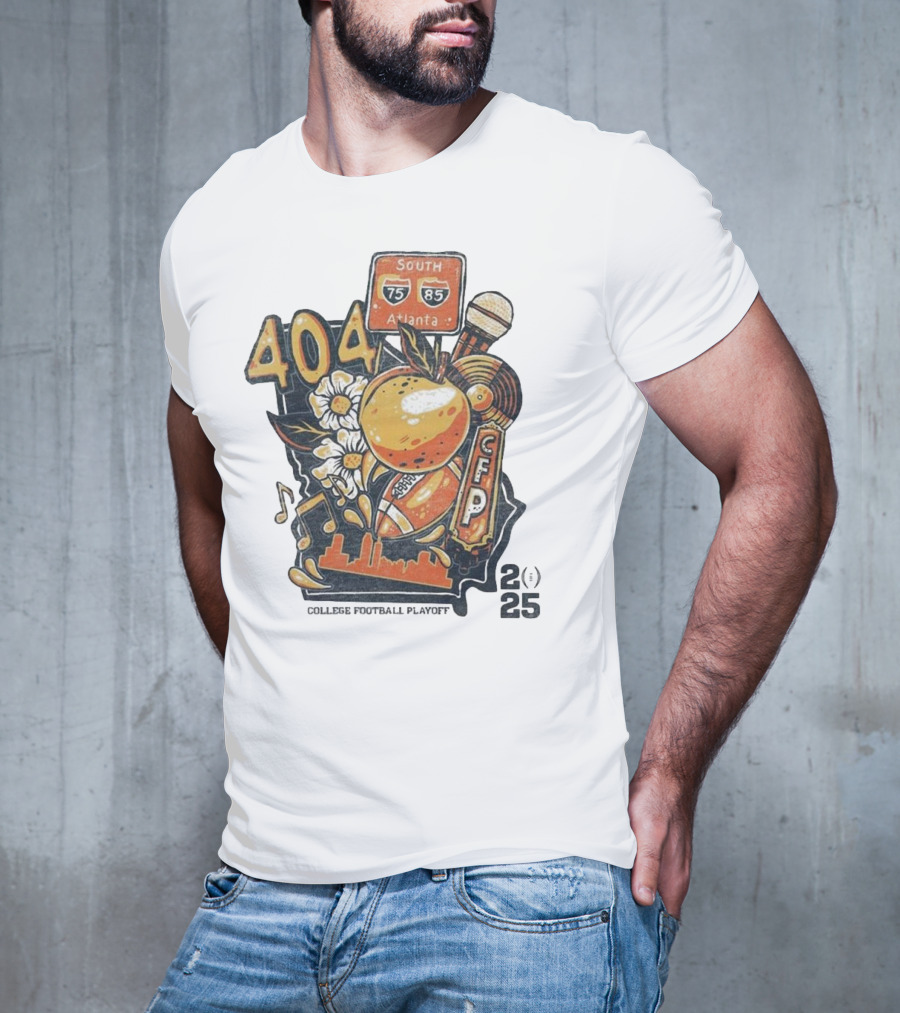 College Football Playoff 2025 404 Atlanta South 75 85 CFP T-Shirt