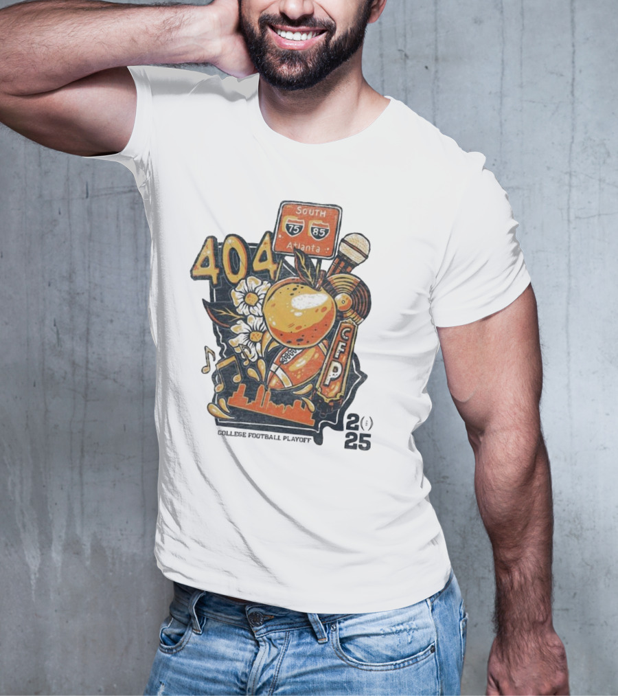 College Football Playoff 2025 404 Atlanta South 75 85 CFP T-Shirt