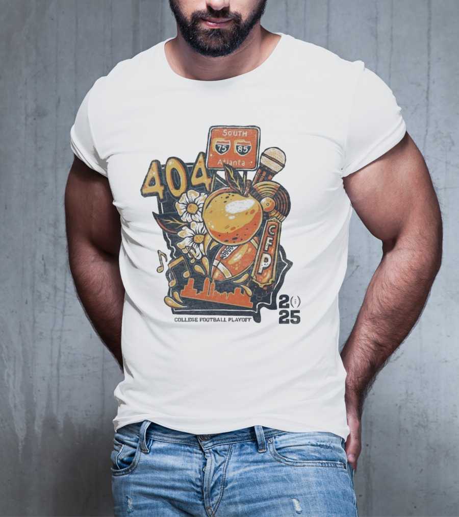 College Football Playoff 2025 404 Atlanta South 75 85 CFP T-Shirt