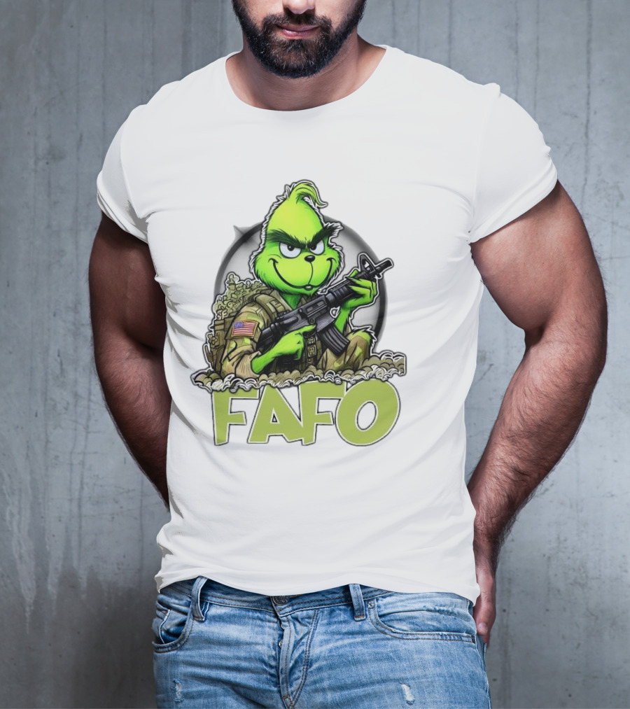 Grinch Fafo Military Christmas Special Edition T-Shirt