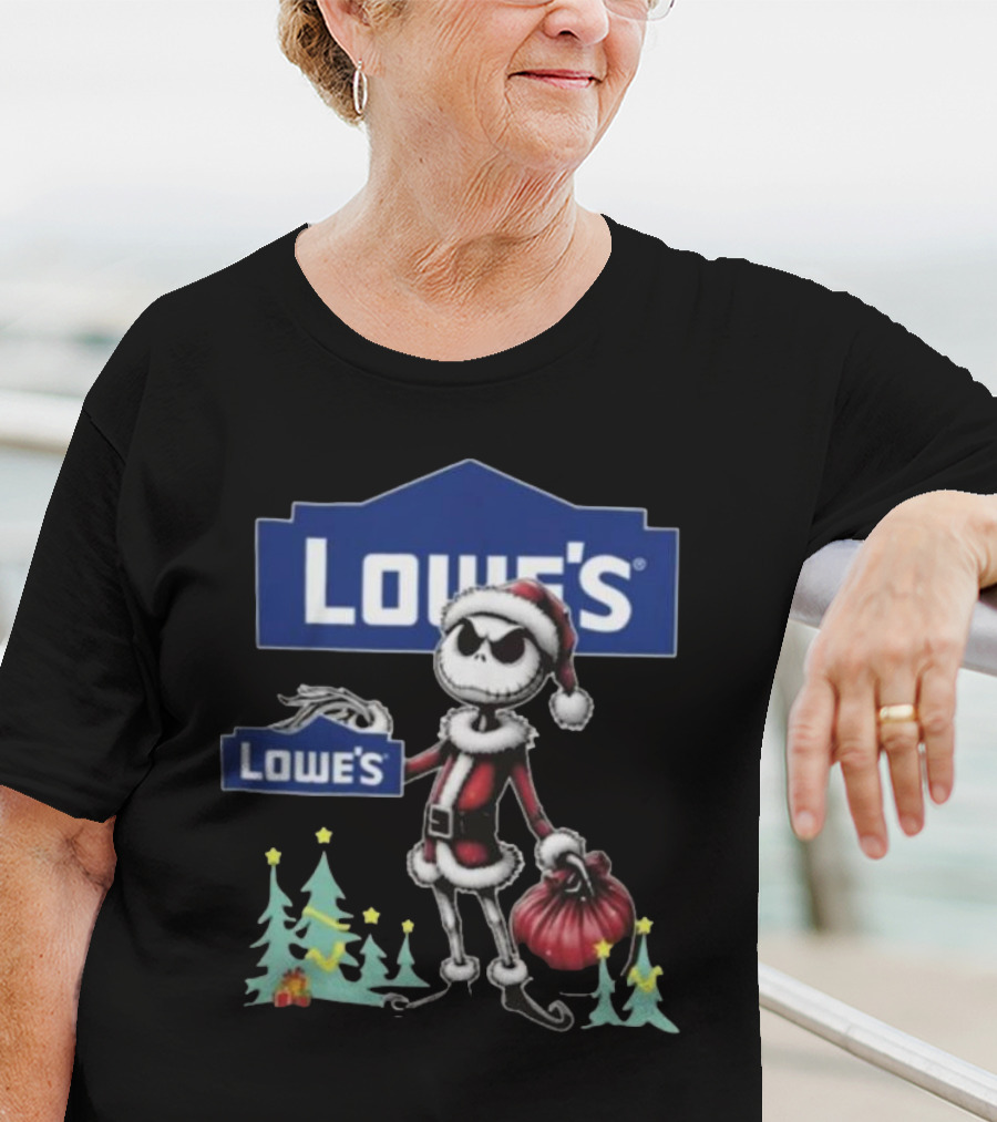 Lowe's Santa Jack Skellington Merry Christmas T-Shirt